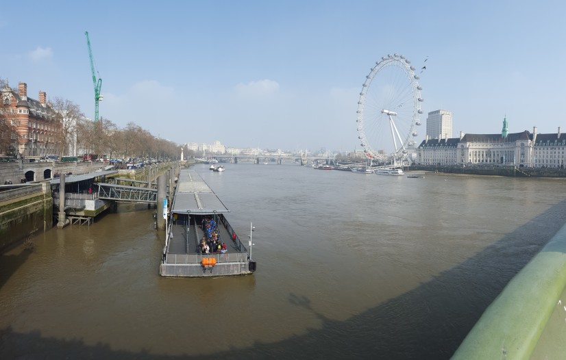 The view from Westmintser Bridge